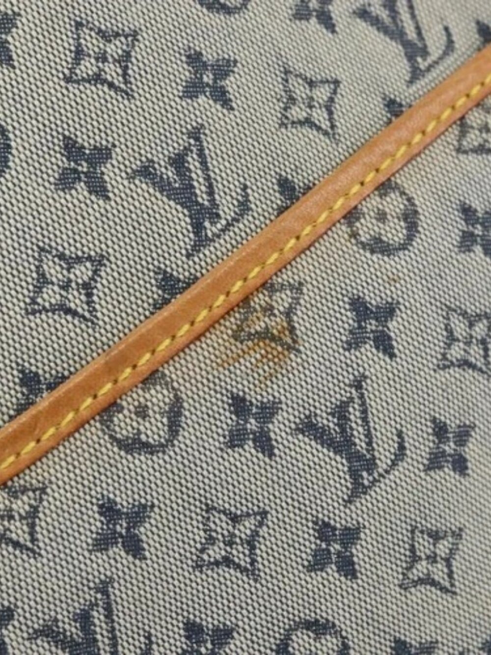 LOUIS VUITTON Monogram Mini Jeanne GM Shoulder Bag Blue M92000 LV Auth BA9672 - Picture 9 of 16